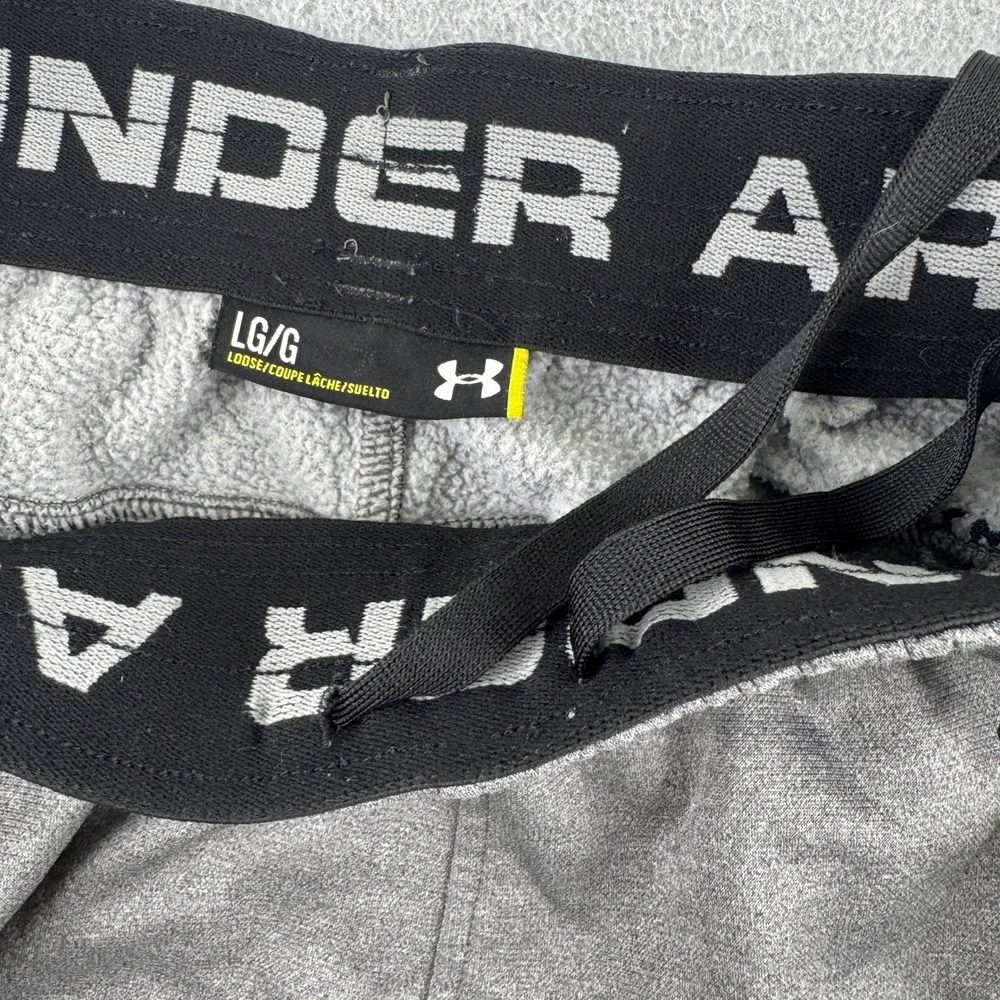 Under Armour Sweatpants Mens Large Gray Loose Fleece Joggers Athletic
